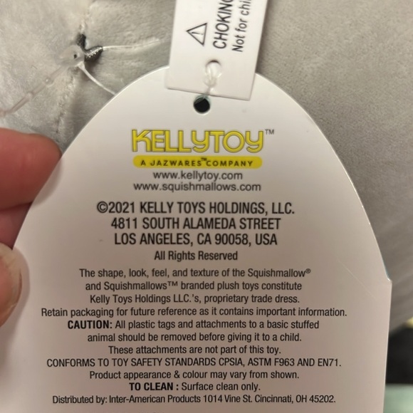 Squishmallow 7" Max Raccoon Sequin Belly Plush BNWT Brand New With Tag - Picture 8 of 8